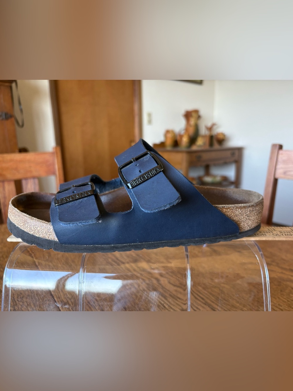 Birkenstock Women’s Blue Arizona Sandals Size 10 US/41 EU - Picture 7 of 11